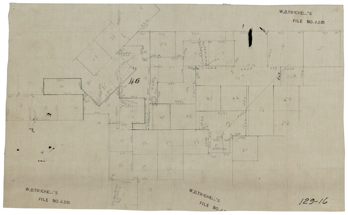 90955, [Working Sketch Survey 46], Twichell Survey Records