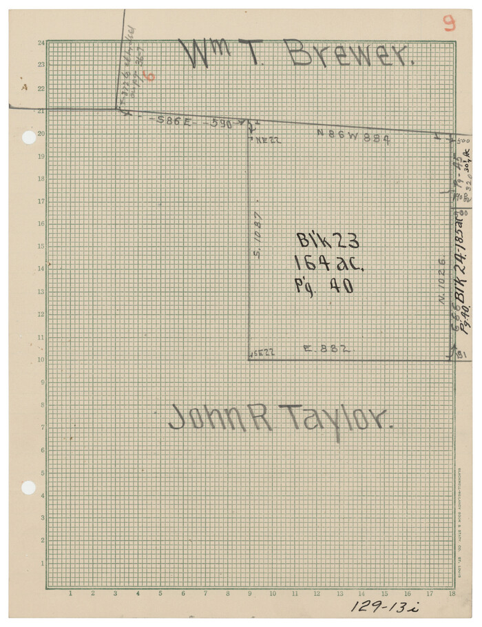 90965, [W. T. Brewer: M. McDonald, Ralph Gilpin, A. Vanhooser, John Baker, John R. Taylor Surveys], Twichell Survey Records