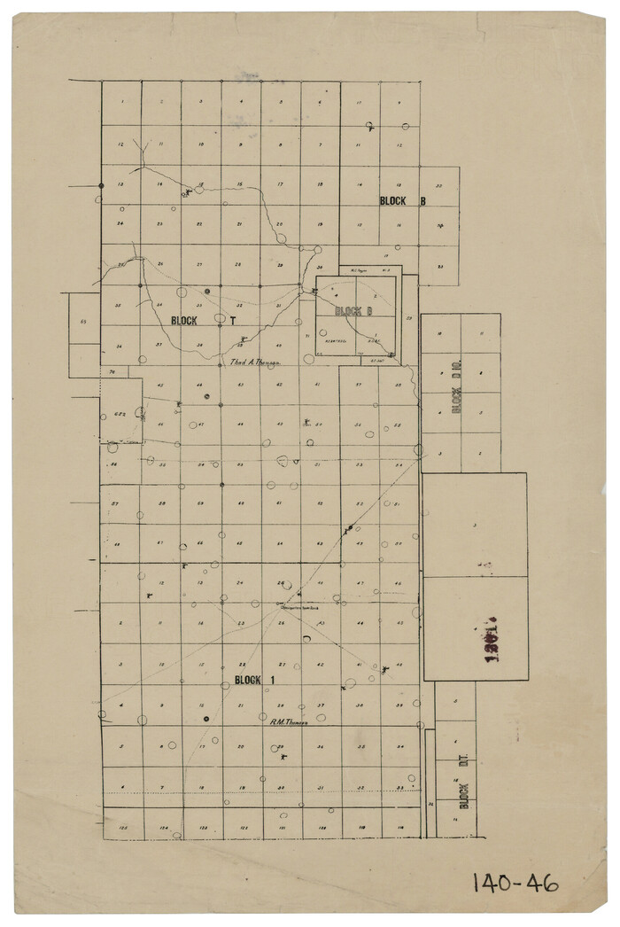 90972, [Blocks B, T, and 1], Twichell Survey Records