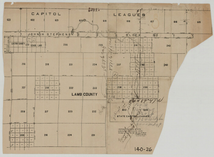 90976, [West half of county, south of John H. Stephens Block S2], Twichell Survey Records