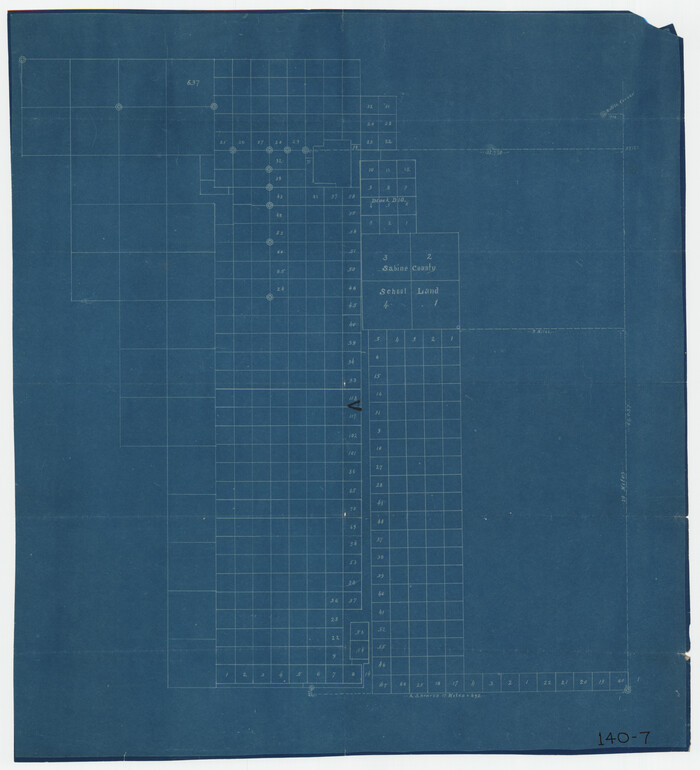 90981, [Sabine County School Land and vicinity], Twichell Survey Records