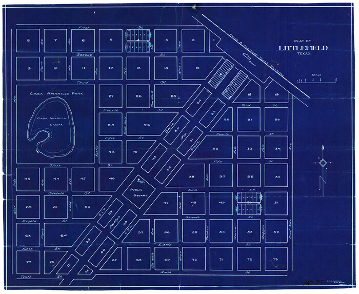 90990, Plat of Littlefield, Texas, Twichell Survey Records