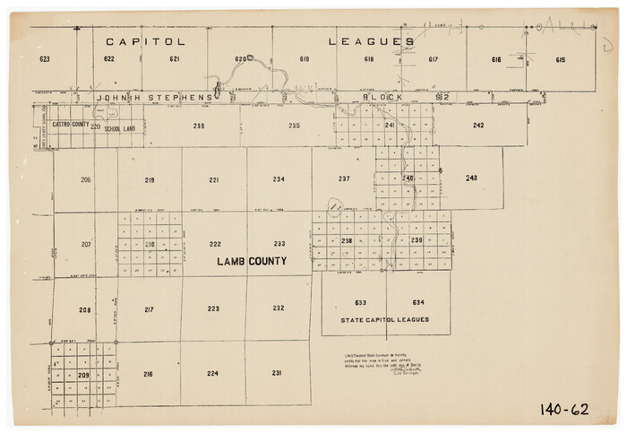 91014, [Capitol Leagues in Lamb County], Twichell Survey Records