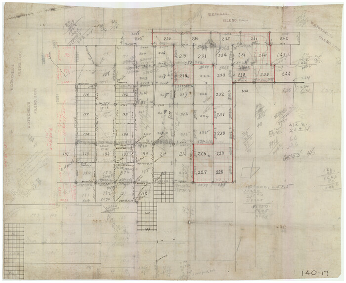 91048, [East Part of Bailey County and West Part of Lamb County], Twichell Survey Records