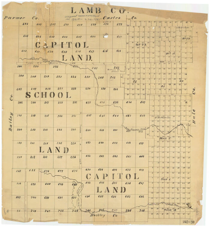 91068, [Capitol and School Lands in Lamb County], Twichell Survey Records
