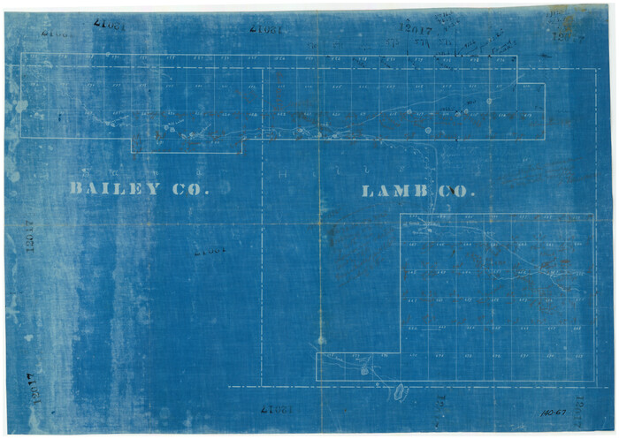 91071, [Capitol Leagues in Northwest Lamb and Northeast Bailey Counties], Twichell Survey Records