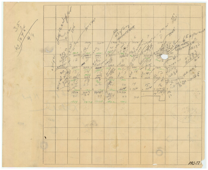 91075, [North Part of T. A. Thomson, Block T], Twichell Survey Records