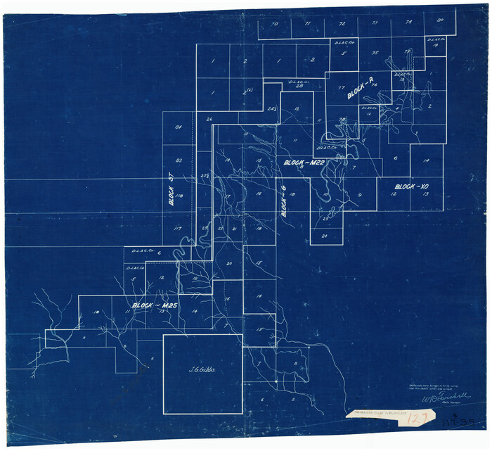 91152, [Hutchinson County, Blocks R, XO, M-22, M-25], Twichell Survey Records