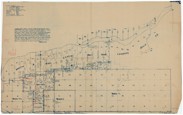 91166, [Hutchinson County Resurveys South of the Canadian River], Twichell Survey Records