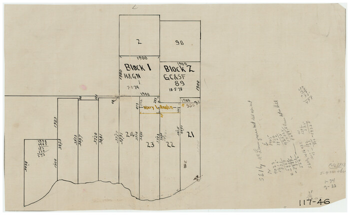 91168, [H. & G. N. Block 1, G. C. & S. F. Block Z], Twichell Survey Records