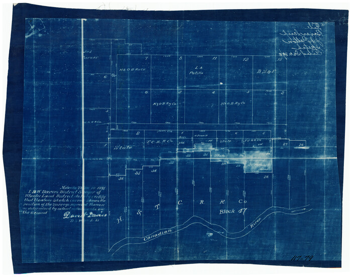 91171, [H. & T. C. Block 47 and vicinity], Twichell Survey Records