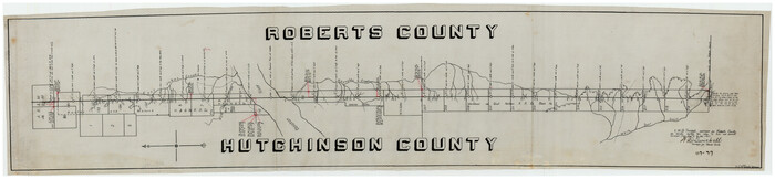 91184, [County Line, Roberts and Hutchinson County], Twichell Survey Records