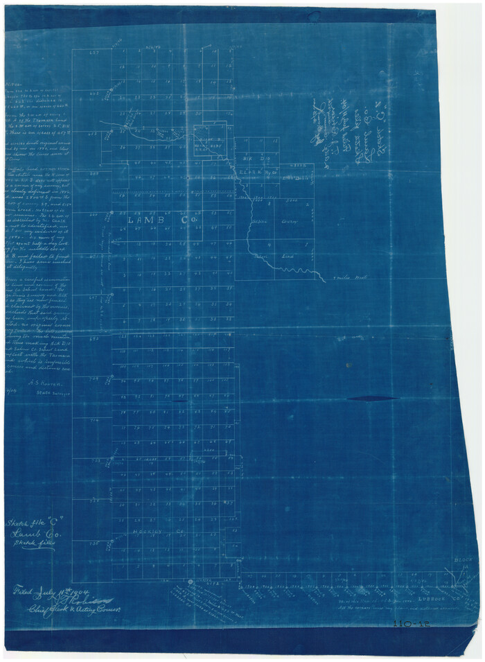 91193, [Lamb County Sketch File C], Twichell Survey Records