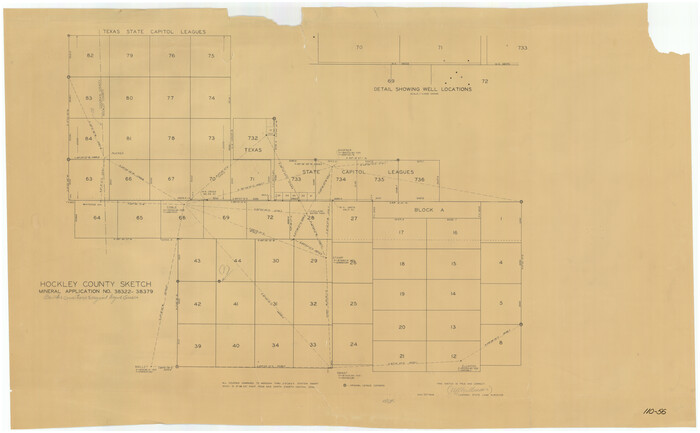 91203, [Hockley County Sketch, Mineral Application Number 38322- 38379], Twichell Survey Records
