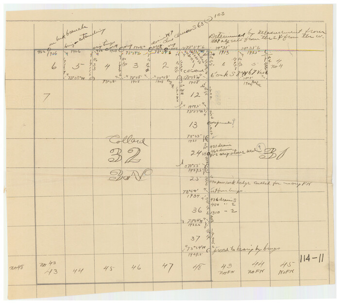 91213, [Township 3 North, Blocks 31 and 32], Twichell Survey Records