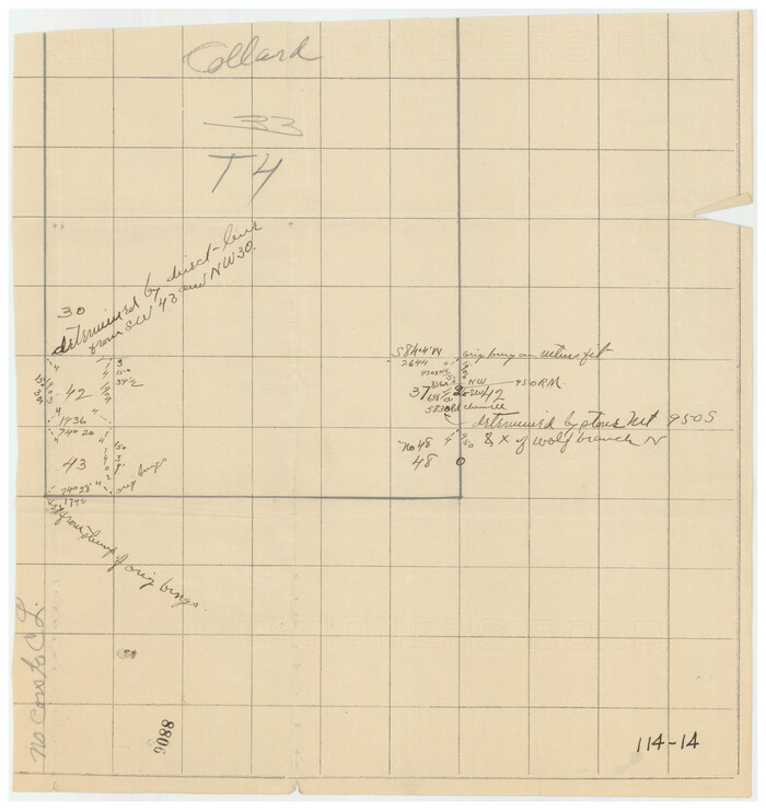 91216, [Township 4 North, Block 33], Twichell Survey Records