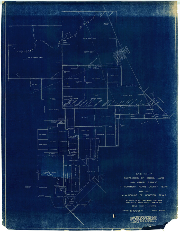 9122, Harris County Rolled Sketch J, General Map Collection