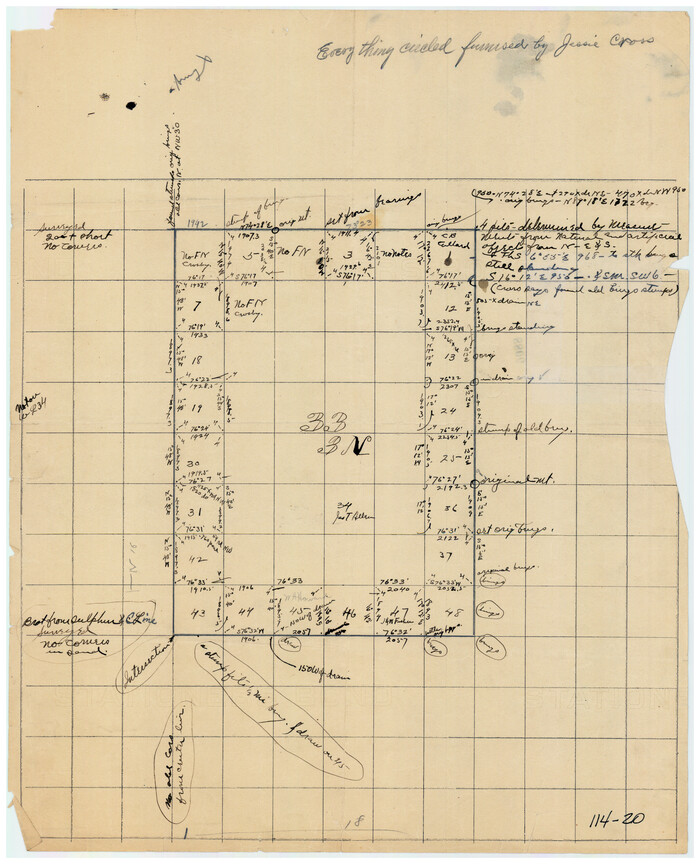 91226, [Township 3 North, Block 33], Twichell Survey Records