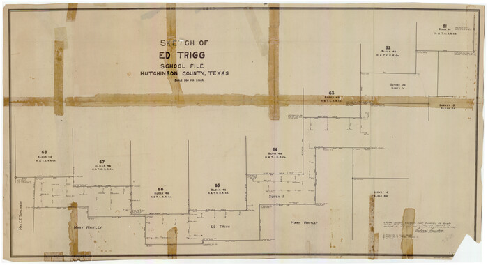 91254, Sketch of Ed Trigg School File, Twichell Survey Records