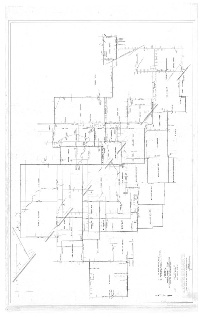 9126, Harris County Rolled Sketch WDC, General Map Collection