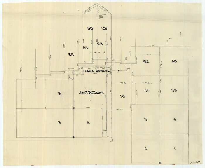 91263, [Jas. T. Williams Survey and vicinity], Twichell Survey Records