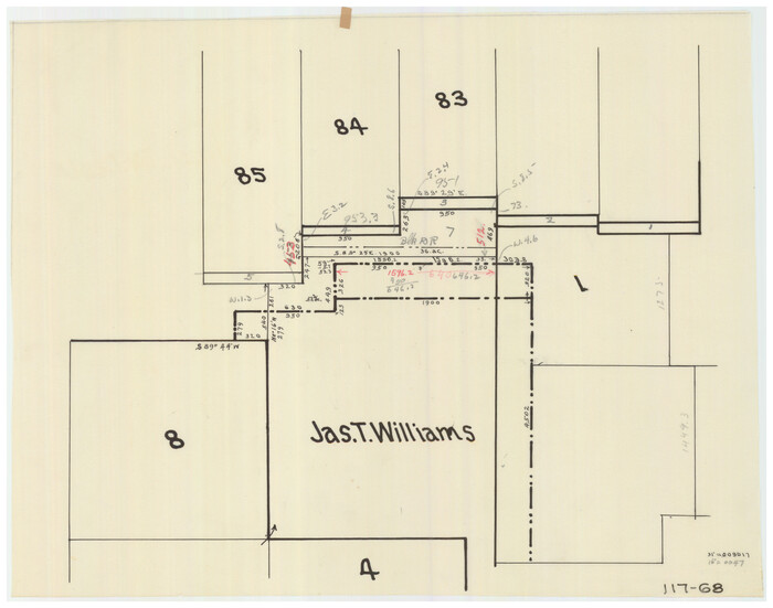 91264, [Jas. T. Williams Survey and vicinity], Twichell Survey Records