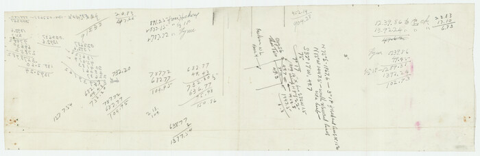 91282, [Worksheets related to the Wilson Strickland survey and vicinity], Twichell Survey Records