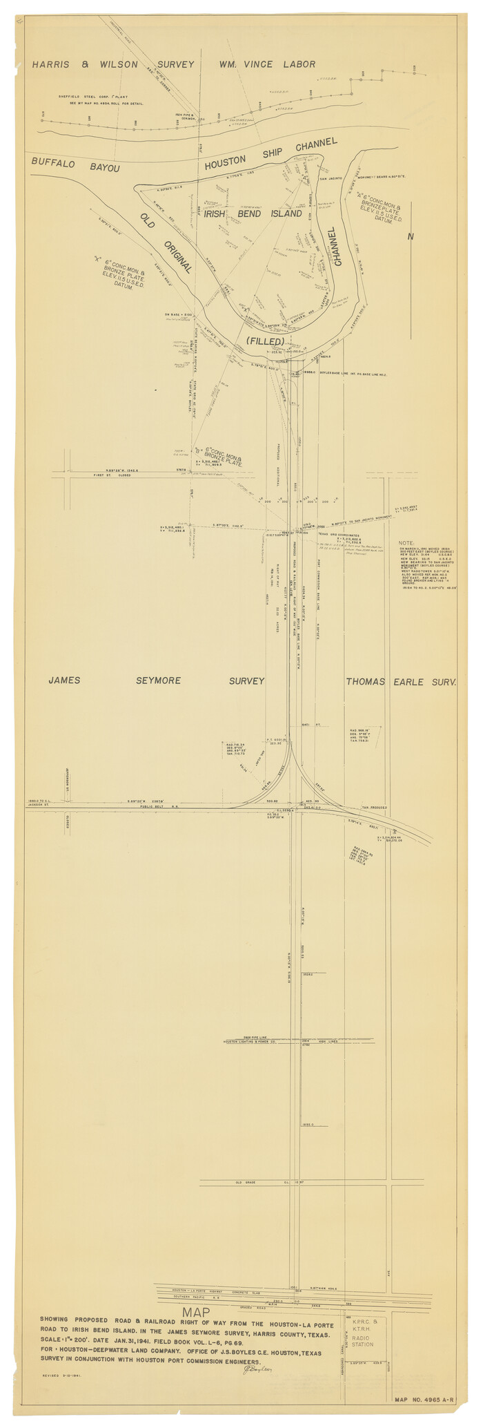 9130, Harris County Rolled Sketch 68, General Map Collection

