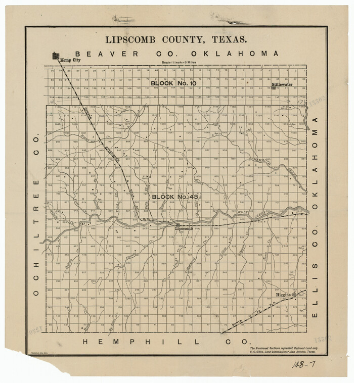 91304, Lipscomb County, Texas, Twichell Survey Records