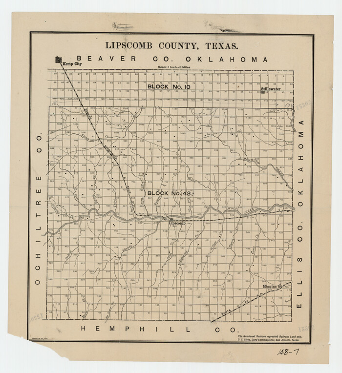 91304, Lipscomb County, Texas, Twichell Survey Records