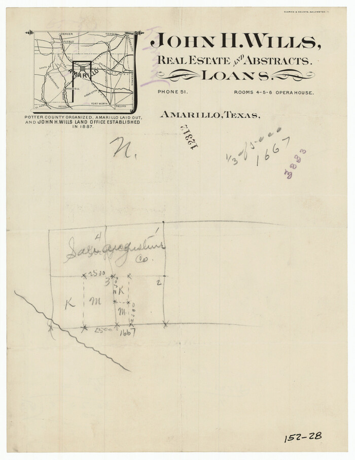 91331, [San Augustine County School Land], Twichell Survey Records