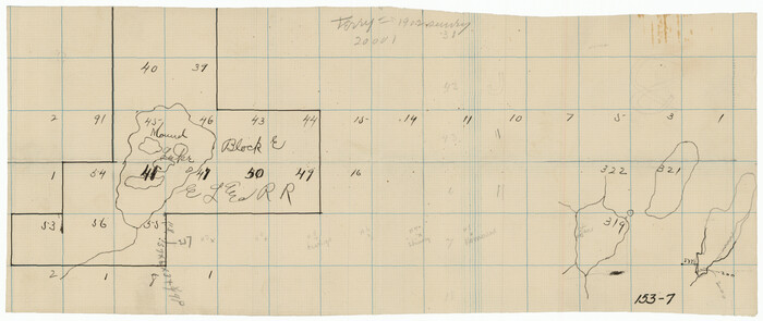 91335, [E. L. & R. R. Block E, Showing Mound Lake], Twichell Survey Records