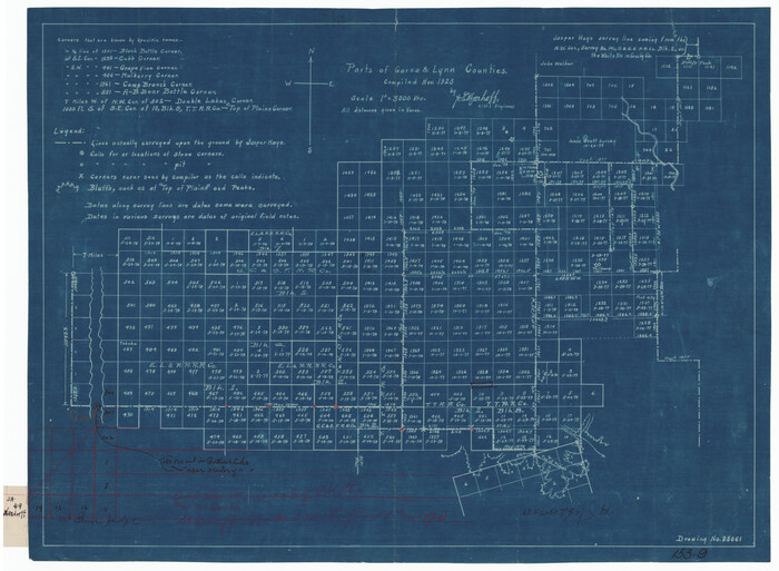 91341, Parts of Garza and Lynn Counties, Twichell Survey Records