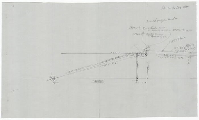 91349, [Worksheets related to the Wilson Strickland survey and vicinity], Twichell Survey Records
