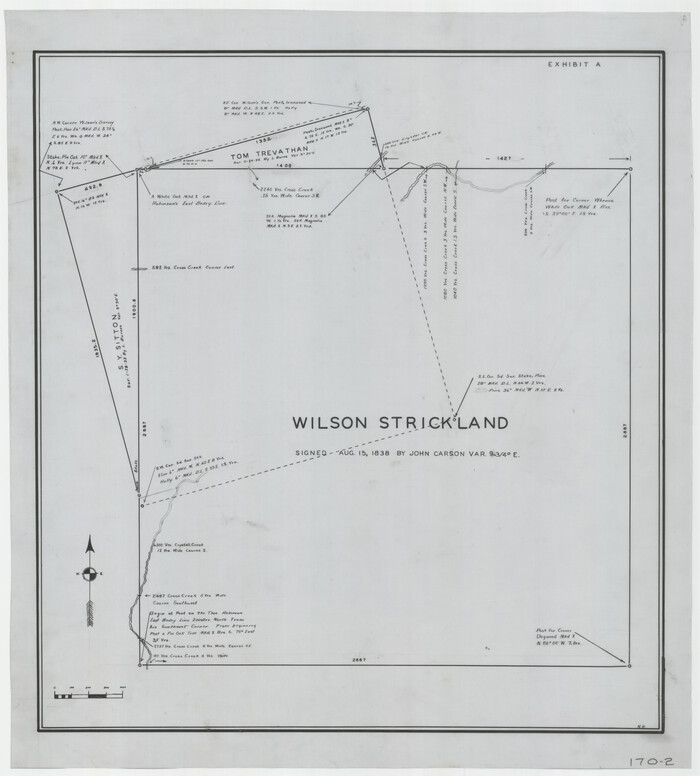 91368, Wilson Strickland Survey, Exhibit A, Twichell Survey Records