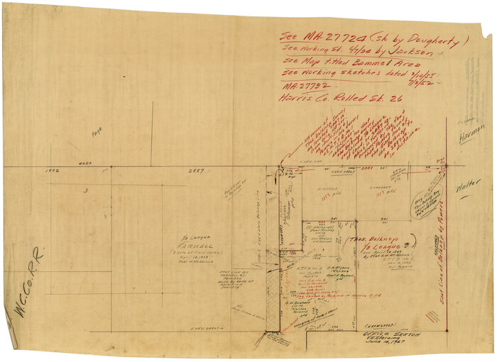 9137, Harris County Rolled Sketch 80B, General Map Collection