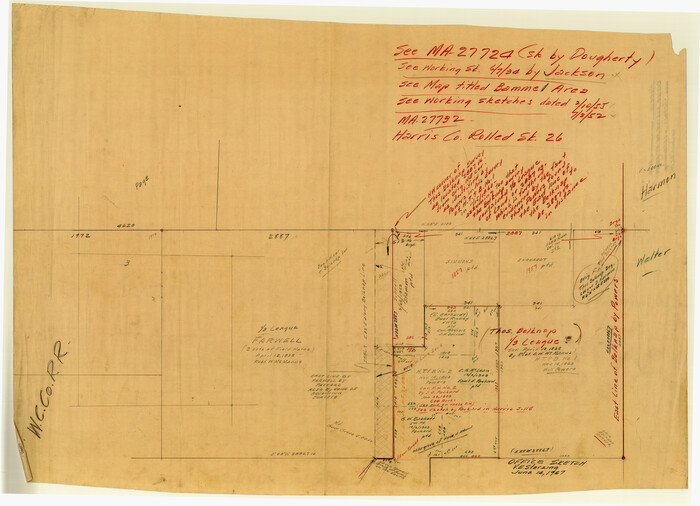 9137, Harris County Rolled Sketch 80B, General Map Collection