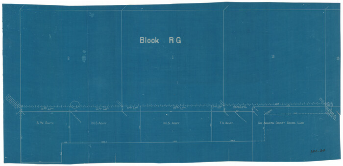 91392, [Block RG, Sections 1, 2, and 16, North Line of San Augustine County School Land], Twichell Survey Records