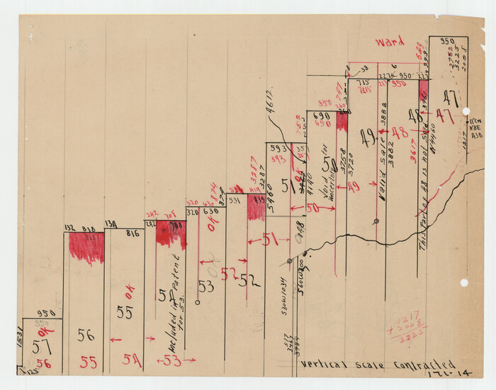 91412, [H. & T. C. RR. Company, Block 47, Sections 47- 56 Corrected], Twichell Survey Records