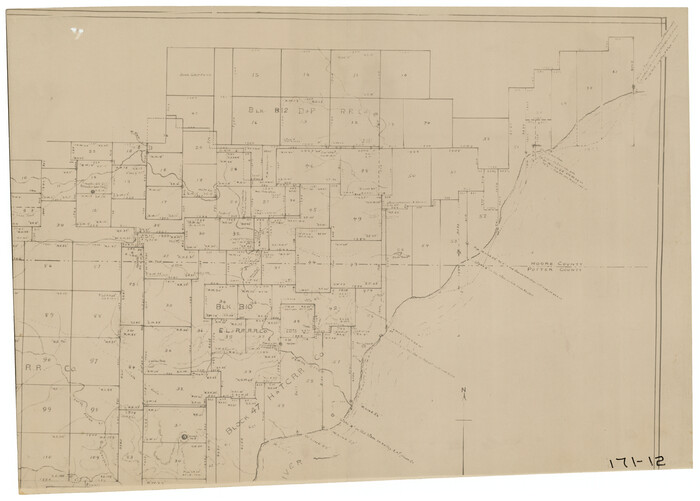 91413, [H. & T. C. RR. Company, Block 47 and Vicinity], Twichell Survey Records