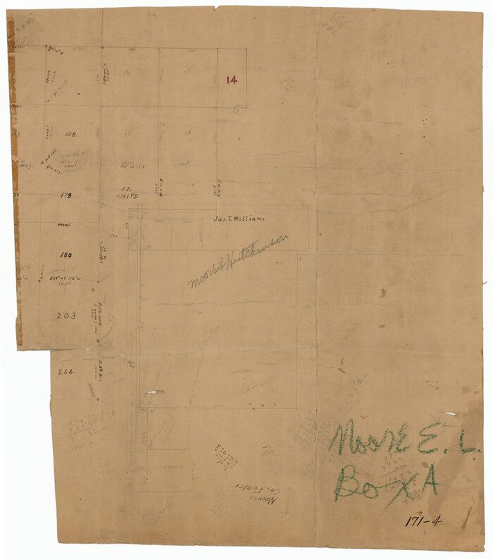 91418, [East Line of Moore County], Twichell Survey Records