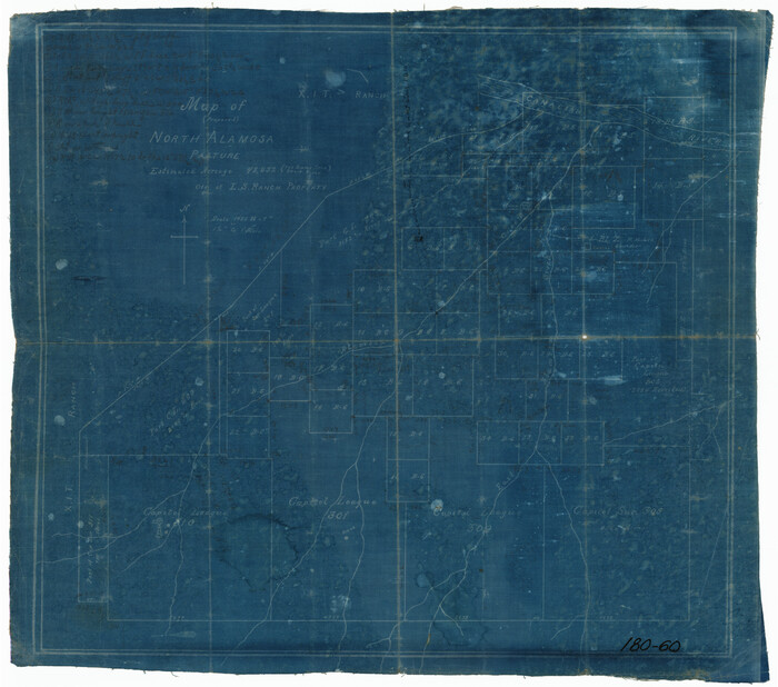 91431, Map of North Alamosa Pasture, Twichell Survey Records