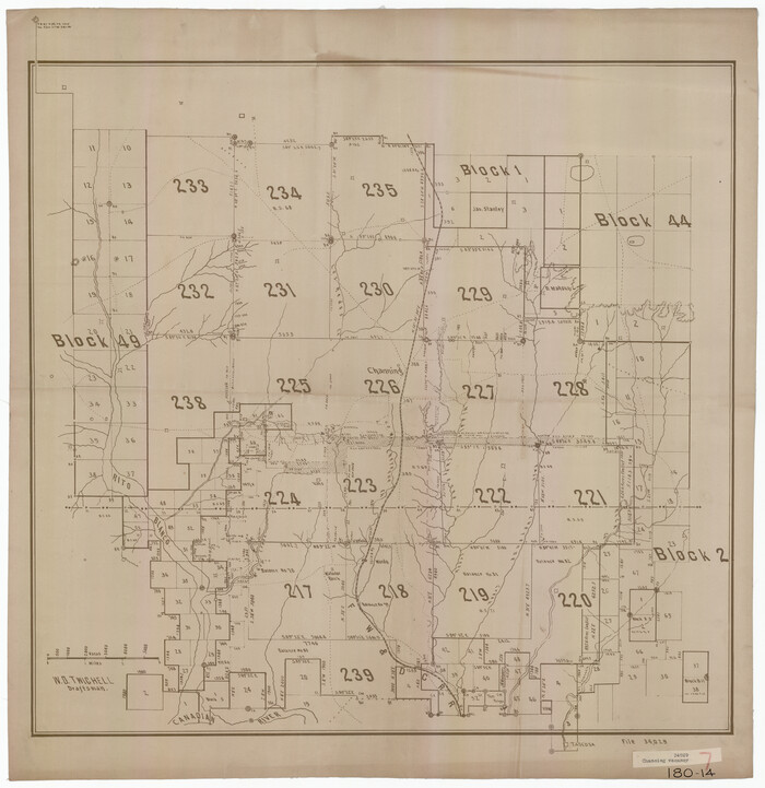 91483, [Channing Vacancy, Leagues 217- 235 and Vicinity], Twichell Survey Records