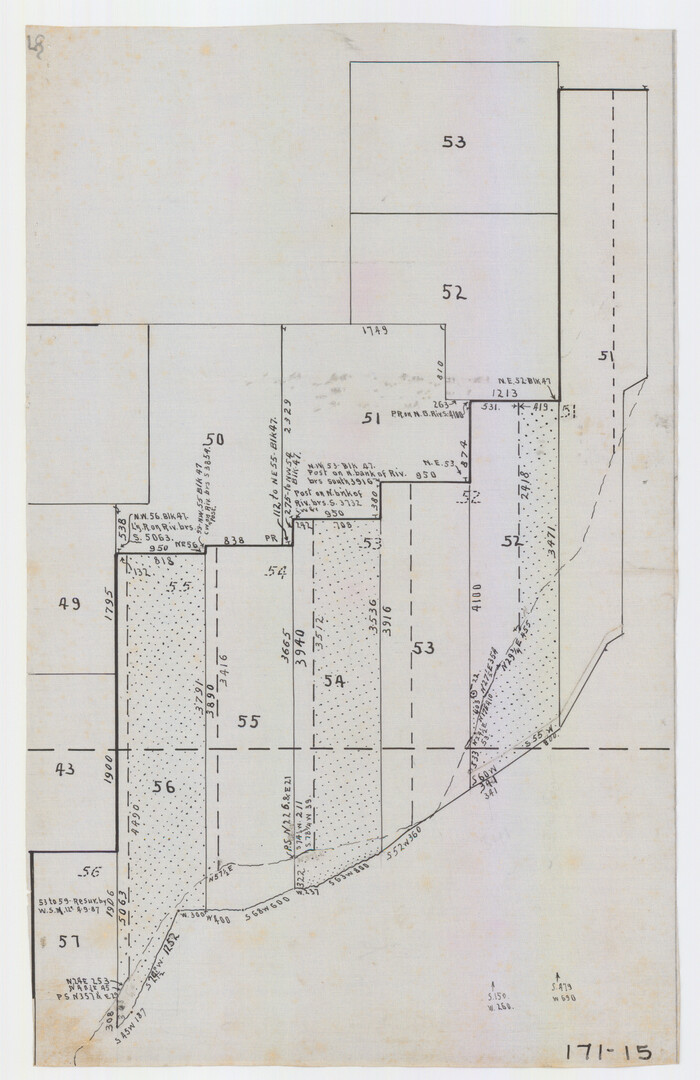 91488, [H. & T. C. Block 47, Sections 52- 56], Twichell Survey Records