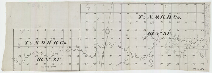 91489, [T. & N. O. Railroad Company Blocks 2T and 3T], Twichell Survey Records