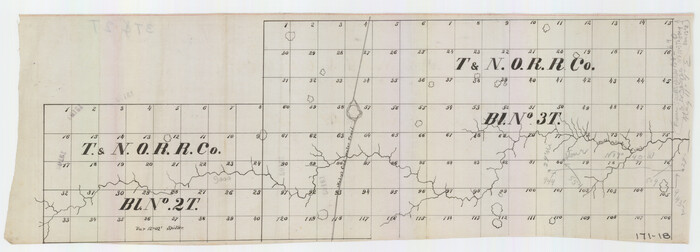 91489, [T. & N. O. Railroad Company Blocks 2T and 3T], Twichell Survey Records