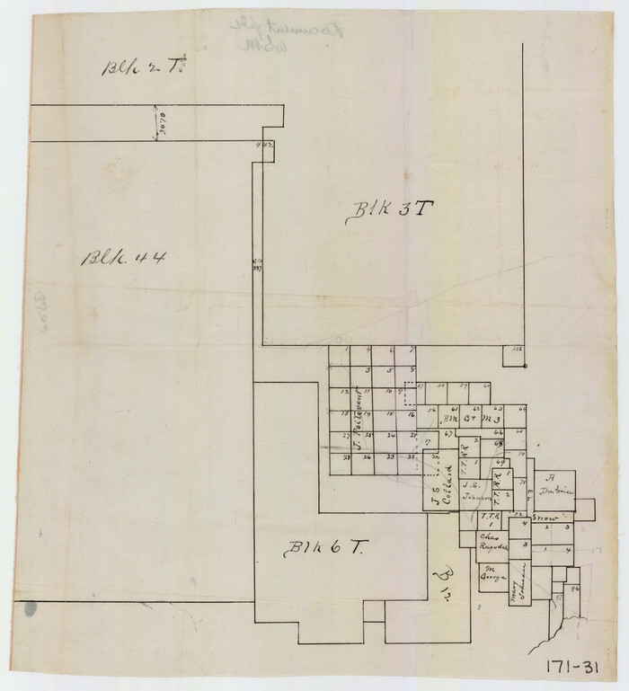 91526, [Block 6T, Portions of Blocks 44, 2T, and 3T, and vicinity], Twichell Survey Records