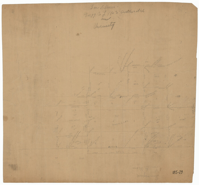 91566, [Gregg County League No. 2 Subdivided and vicinity], Twichell Survey Records