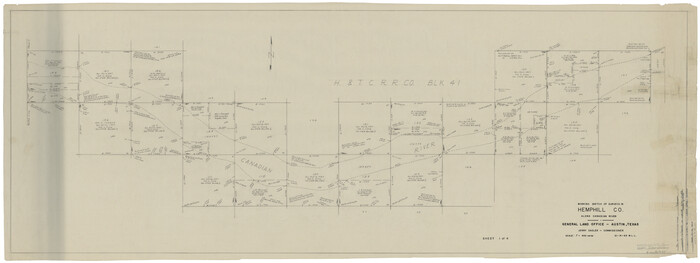 9157, Hemphill County Rolled Sketch 17, General Map Collection