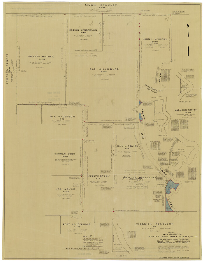 9160, Henderson County Rolled Sketch 2, General Map Collection
